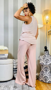 Linen And Things | Dusty Blush Linen Pant Set